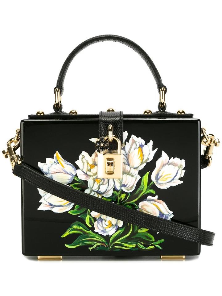 Dolce & Gabbana Dolce Box Tote, Women's, Black, Leather/plexiglass