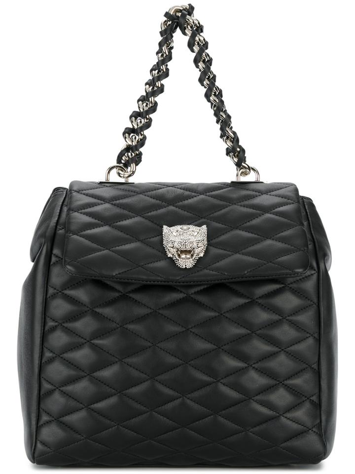 Philipp Plein Quilted Backpack - Black