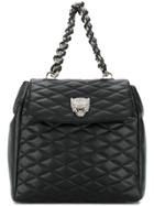 Philipp Plein Quilted Backpack - Black