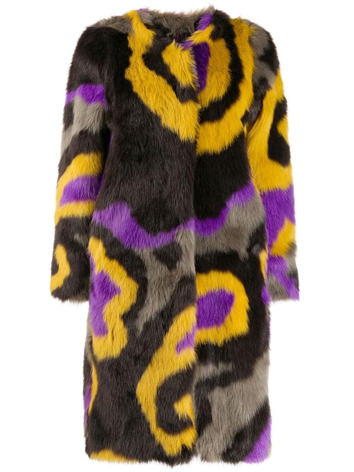 Etro Swirl Patterned Coat - Yellow