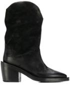Marsèll Cowboy Style Ankle Boots - Black