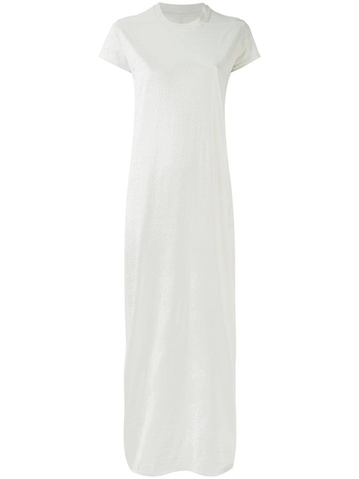 Rick Owens Drkshdw - Shift Maxi Dress - Women - Cotton - Xs, Grey, Cotton