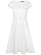 Max Mara Studio Cap Sleeve Dress - White