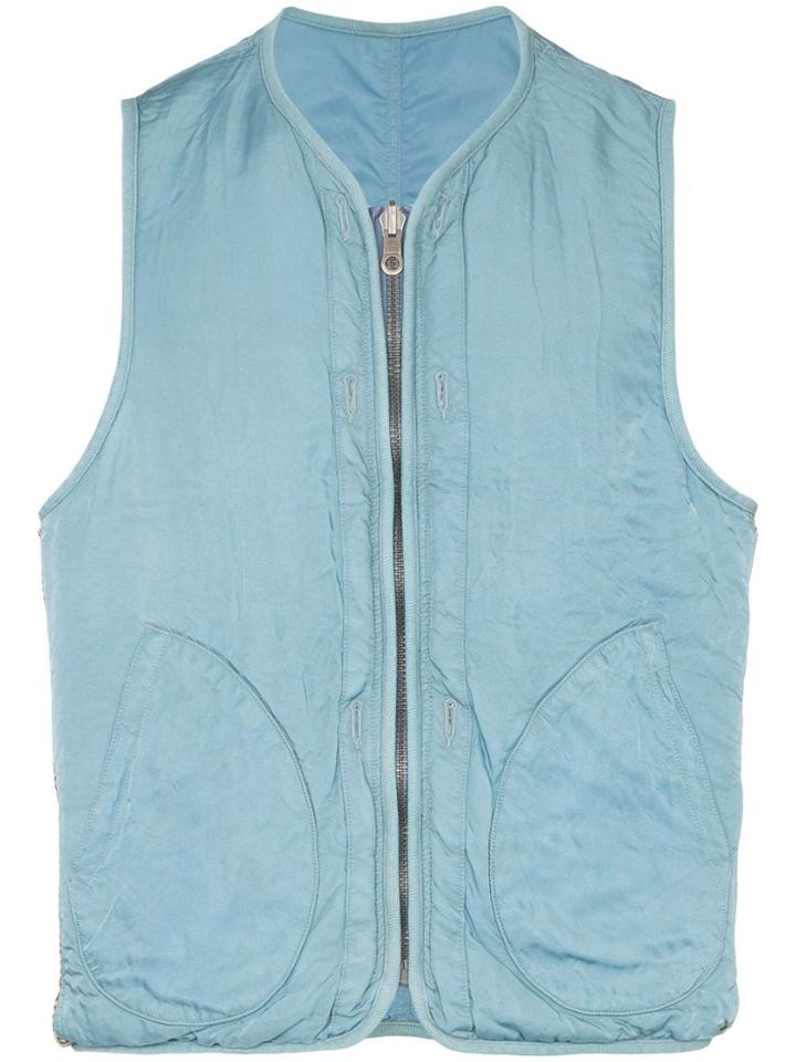 Visvim Iris Padded Gilet Jacket - Blue