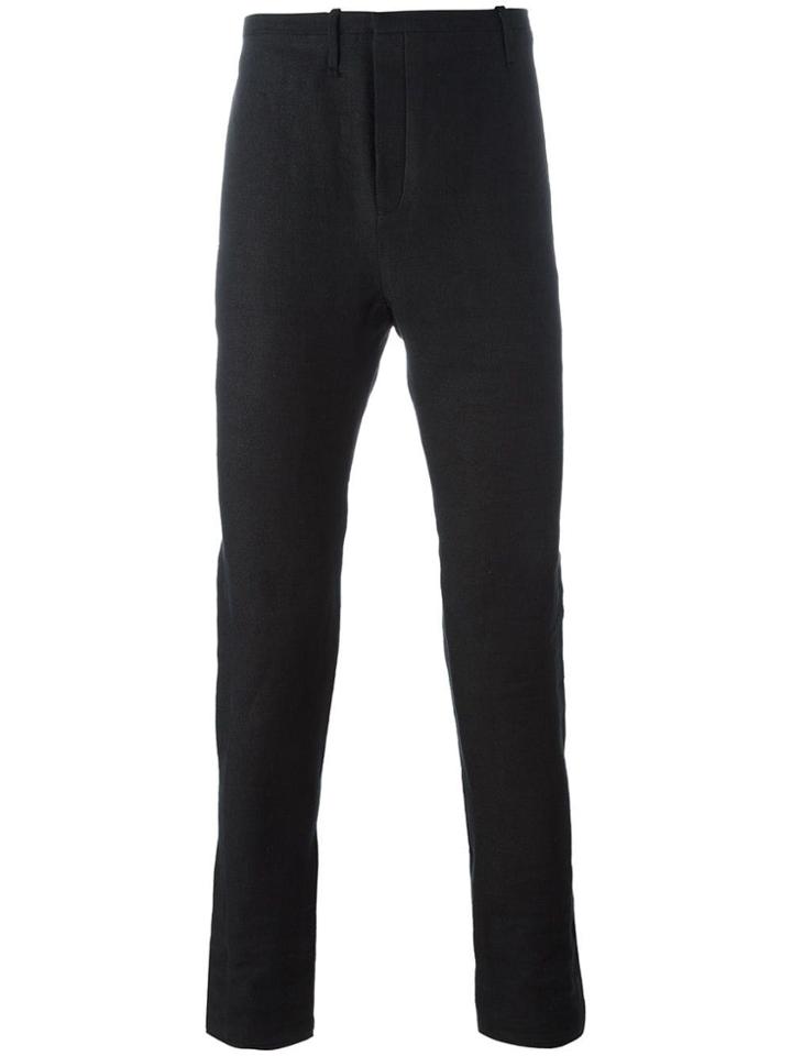 Label Under Construction Front Cut Pants - Black