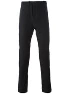Label Under Construction Front Cut Pants - Black