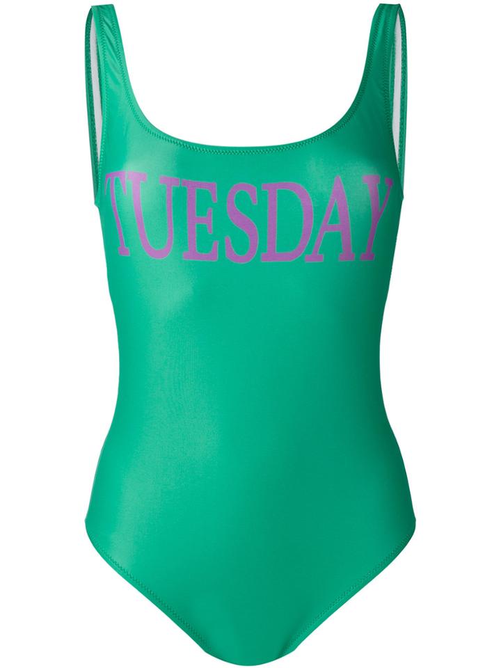 Alberta Ferretti Tuesday Print Swimsuit - Green