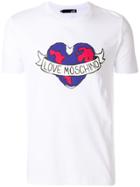 Love Moschino Heart Graphic Print T-shirt - White