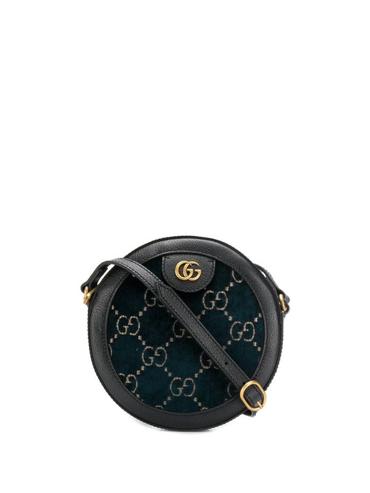 Gucci Gg Velvet Cross-body Bag - Blue