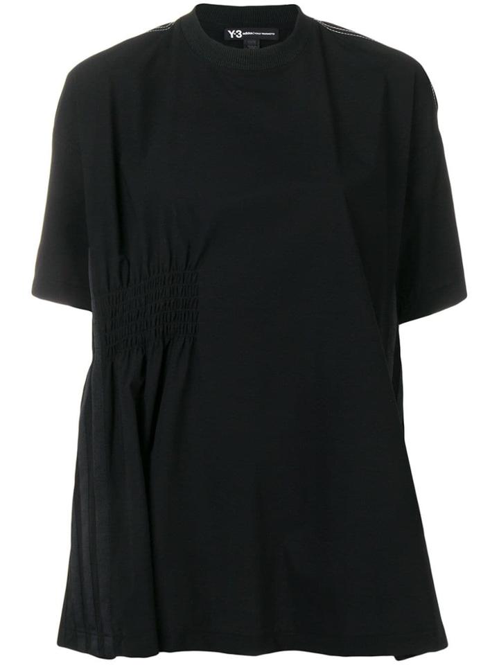 Y-3 Oversized Short-sleeve Top - Black