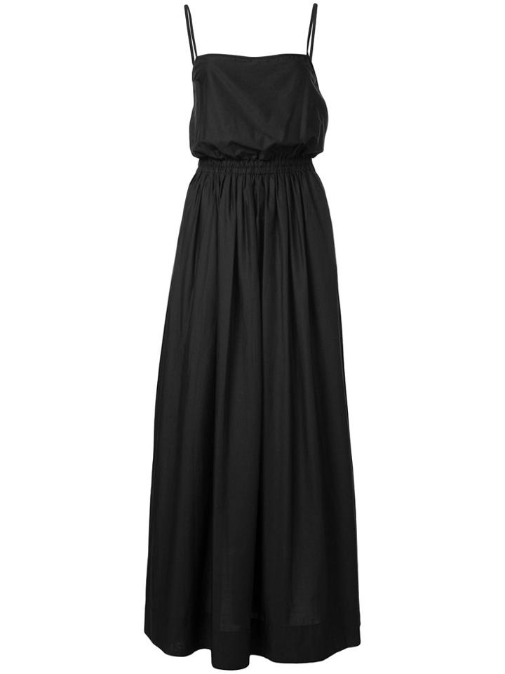 Matteau Gathered Midi Sundress - Black