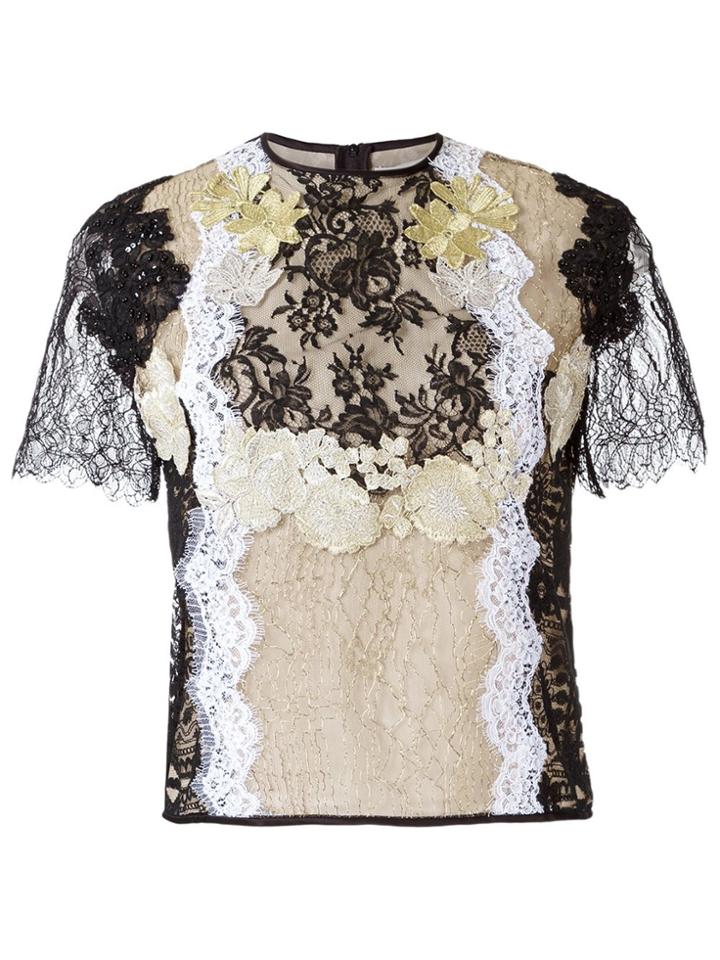 Martha Medeiros Lace Blouse - Nude & Neutrals