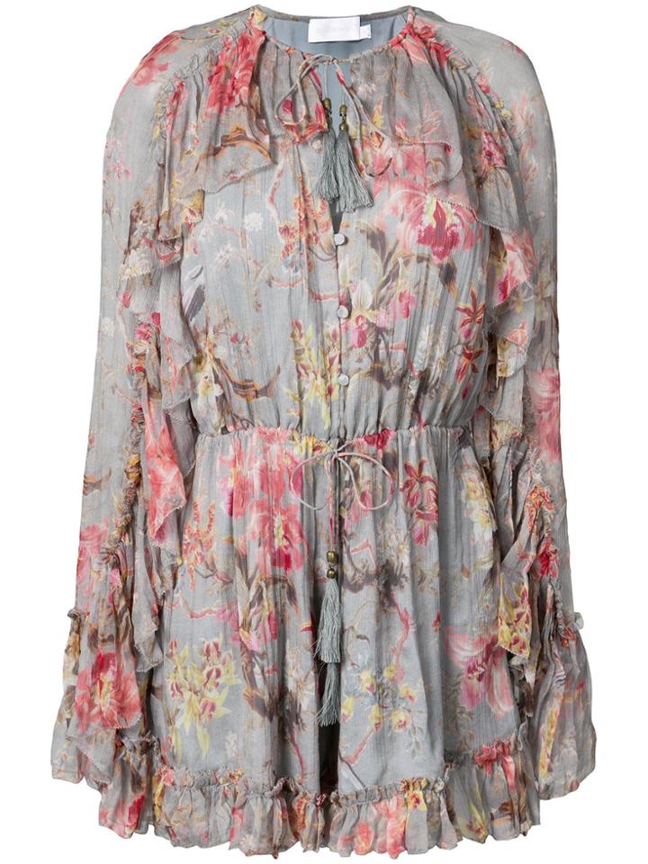Zimmermann Ymer Playsuit - Blue