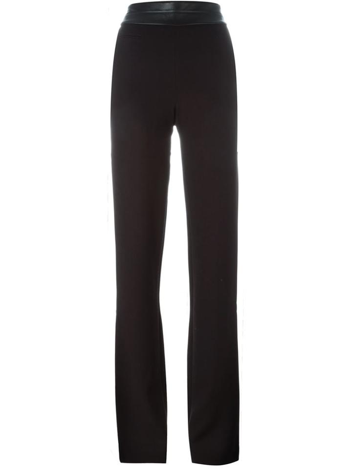 Halston Heritage High Waist Wide Leg Trousers