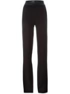 Halston Heritage High Waist Wide Leg Trousers