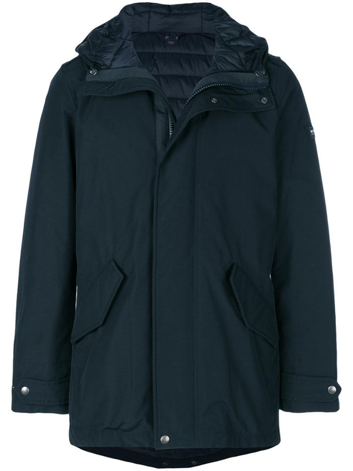 Woolrich Long Military Eskimo Coat - Blue