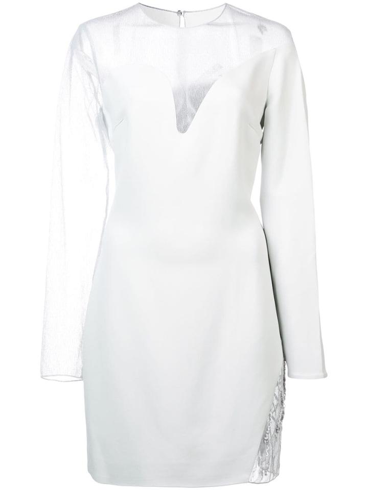 Cushnie Sheer Lace Dress - Green