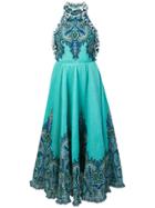 Zimmermann Halterneck A-line Dress - Blue