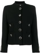 Alessandra Rich Fitted Button Up Jacket - Black