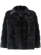 Simonetta Ravizza 'beirut' Jacket, Women's, Size: 46, Black, Mink Fur/silk
