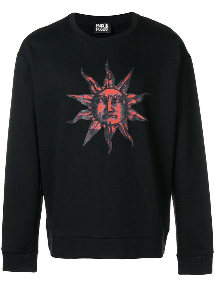Fausto Puglisi Sun Print Sweatshirt - Black