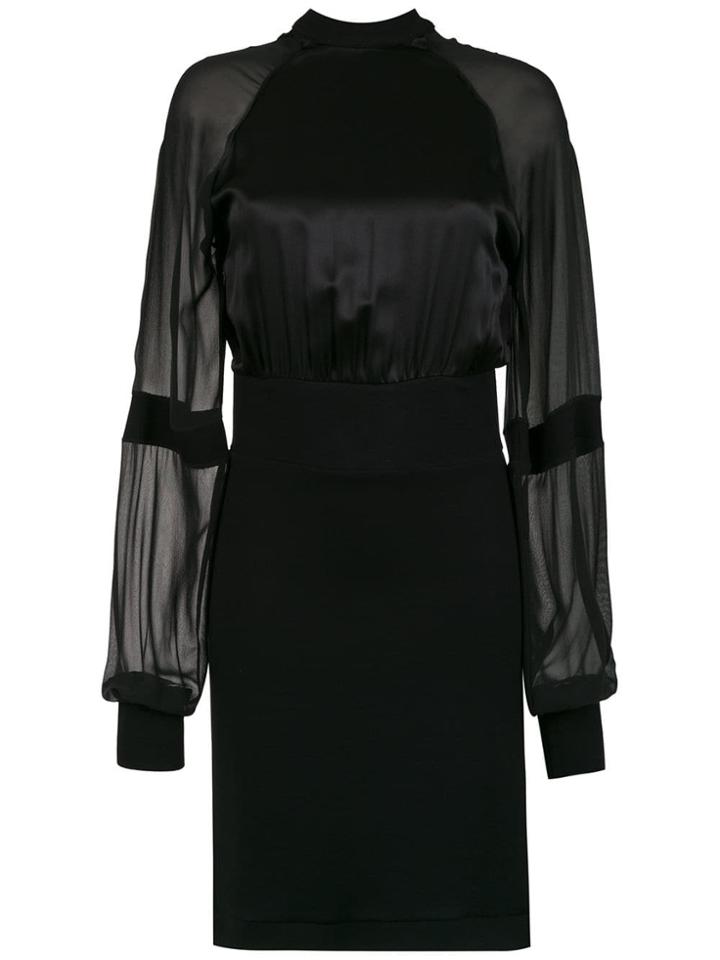 Tufi Duek Short Silk Dress - Black