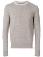 Bottega Veneta Contrast Collar Sweater - Brown