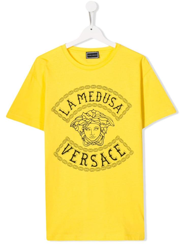 Young Versace Teen Medusa T-shirt - Yellow