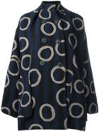 Vivienne Westwood Anglomania Oversized Double-breasted Coat, Women's, Size: Small, Blue, Cotton/polyester/other Fibers
