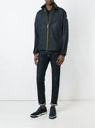 Moncler Classic Windbreaker Jacket, Men's, Size: 3, Blue, Polyamide