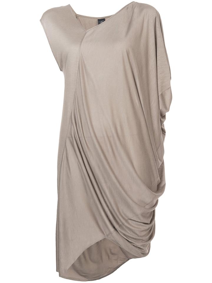Zero + Maria Cornejo Asymmetric Draped Top - Nude & Neutrals