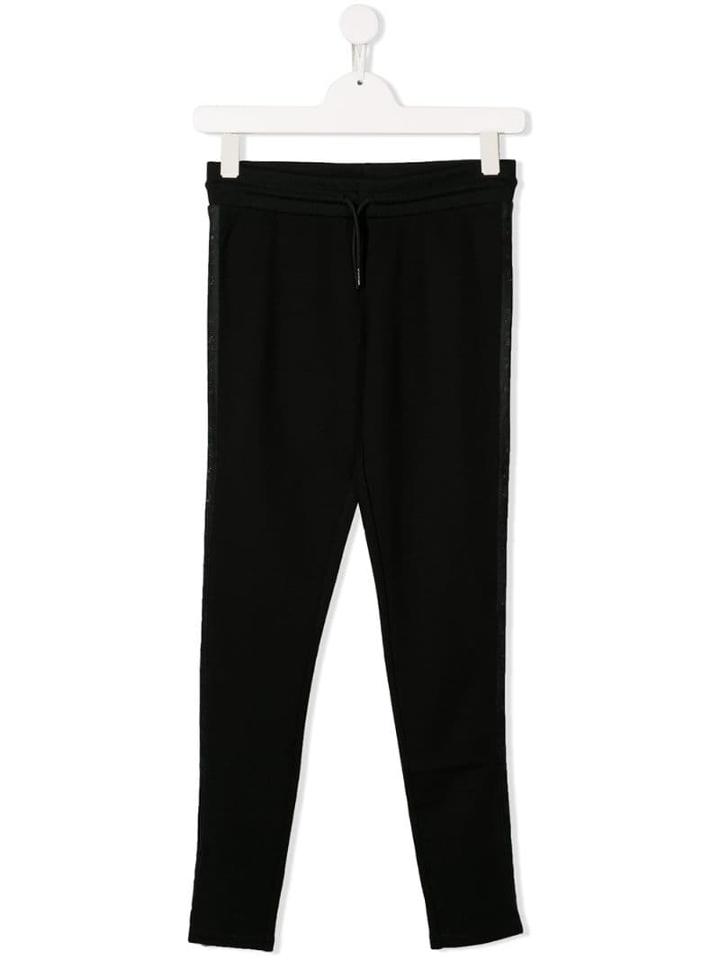 Dkny Kids Drawstring Waist Trousers - Black