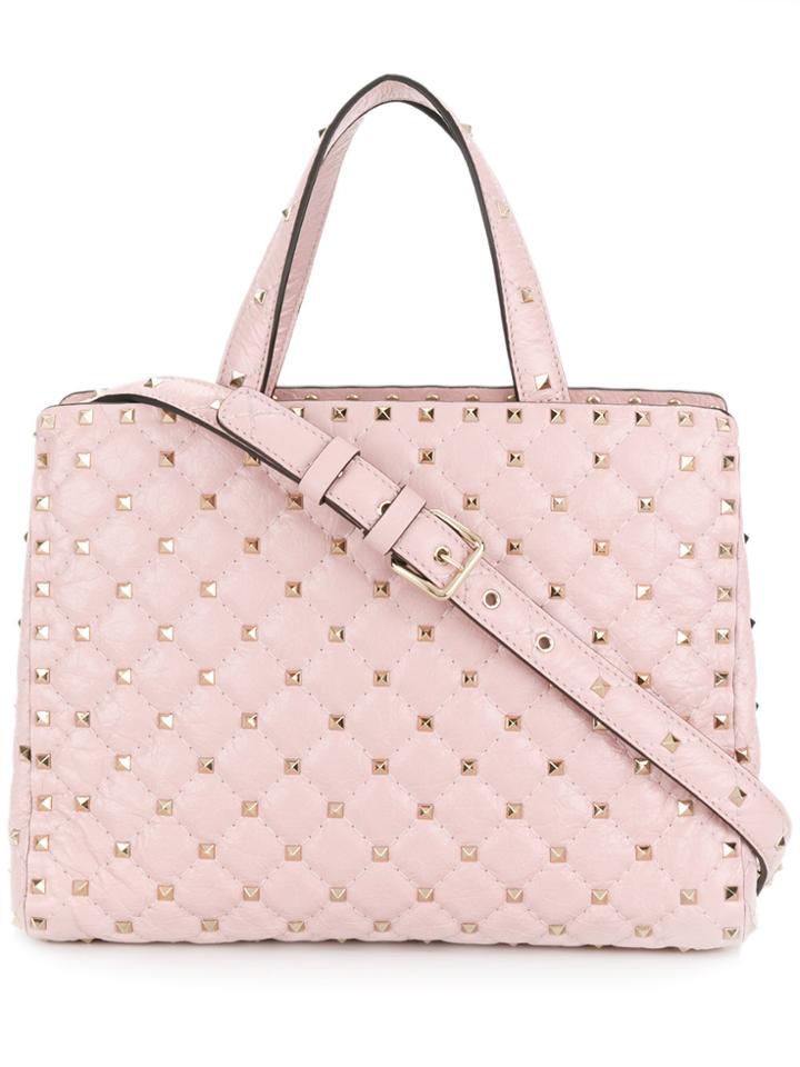 Valentino Valentino Garavani Rockstud Spike Tote - Pink & Purple
