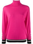Elisabetta Franchi Turtle Neck Sweater - Pink