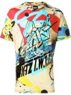 Ktz Spray Paint Print T-shirt, Men's, Size: Xs, Cotton