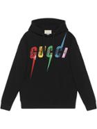 Gucci Oversize Sweatshirt With Gucci Blade - Black