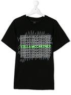Stella Mccartney Kids Teen Logo Print T-shirt - Black