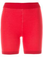 Nagnata Bodhi Side Stripe Biker Shorts - Red