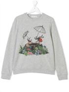 Stella Mccartney Kids Teen Ladybird Print Sweatshirt - Grey
