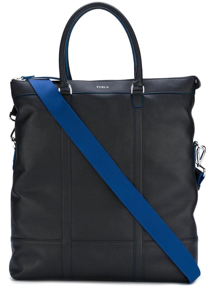 Furla 'dorado' Shoulder Bag, Men's, Black, Calf Leather