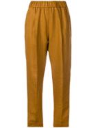 Forte Forte Elasticated Waist Trousers - Brown