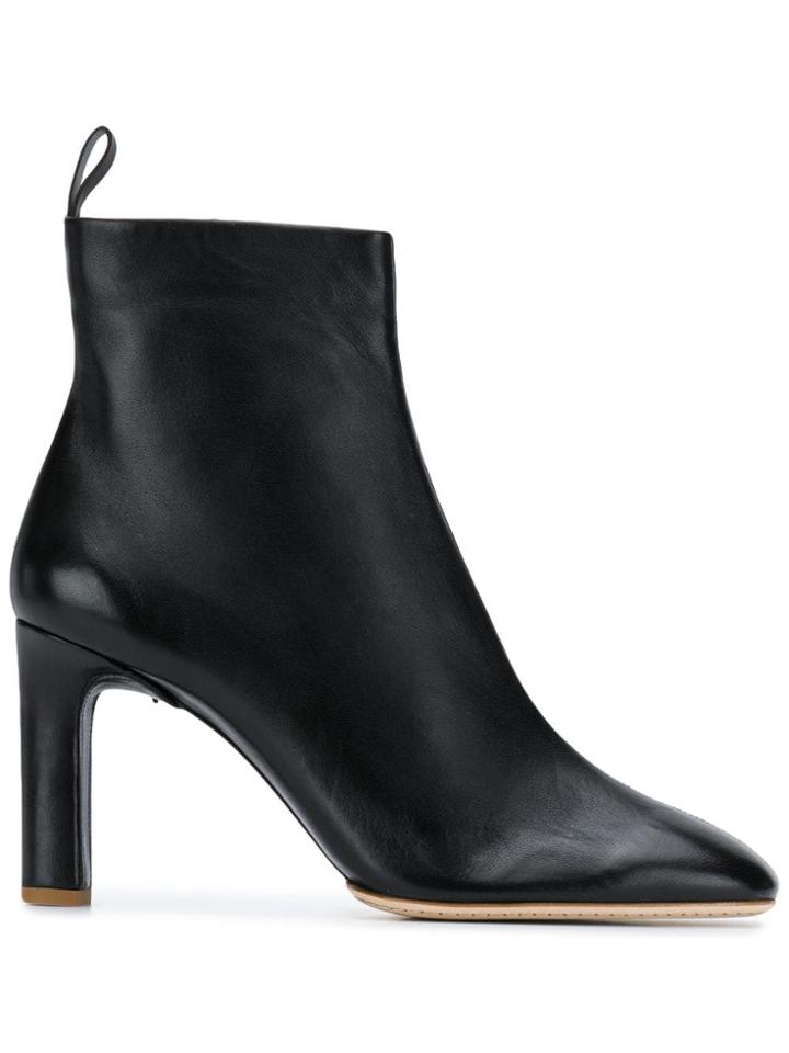 Santoni Side Lace-up Boots - Black