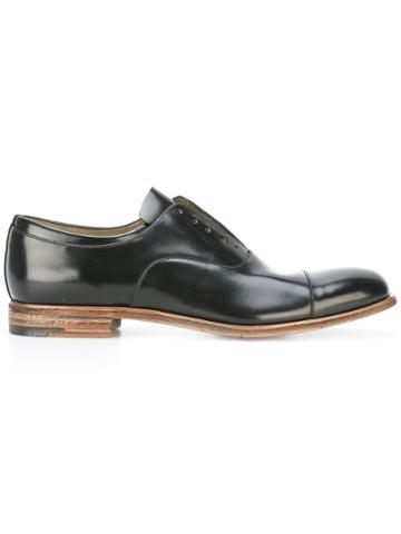 Premiata Book Laceless Oxfords - Black