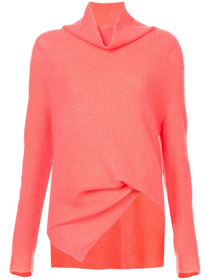 Sies Marjan Roll Neck Jumper - Pink & Purple