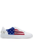 Philipp Plein Low-top U.s. Flag Sneakers - White
