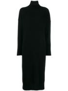 Roberto Collina Knitted Midi Dress - Black
