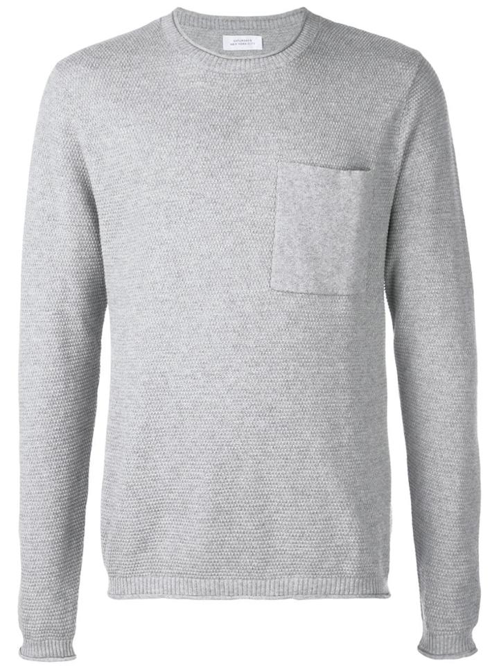 Saturdays Nyc Pocket Jumper - Grey