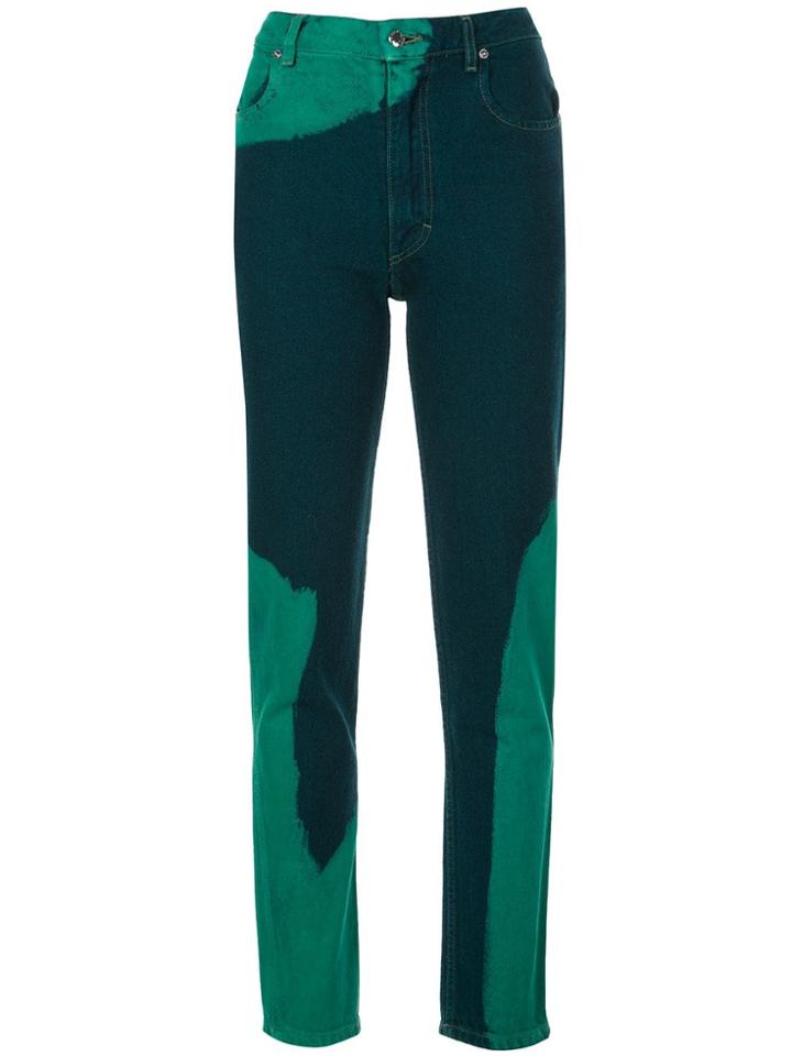 Eckhaus Latta Patchwork Jeans - Green