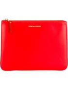 Comme Des Garçons Wallet 'colour Plain' Purse - Red