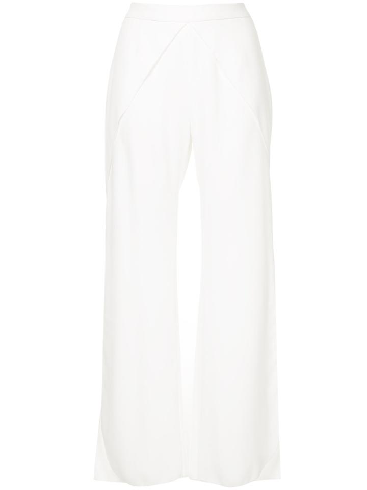 Goen.j Slit Flare Trousers - White